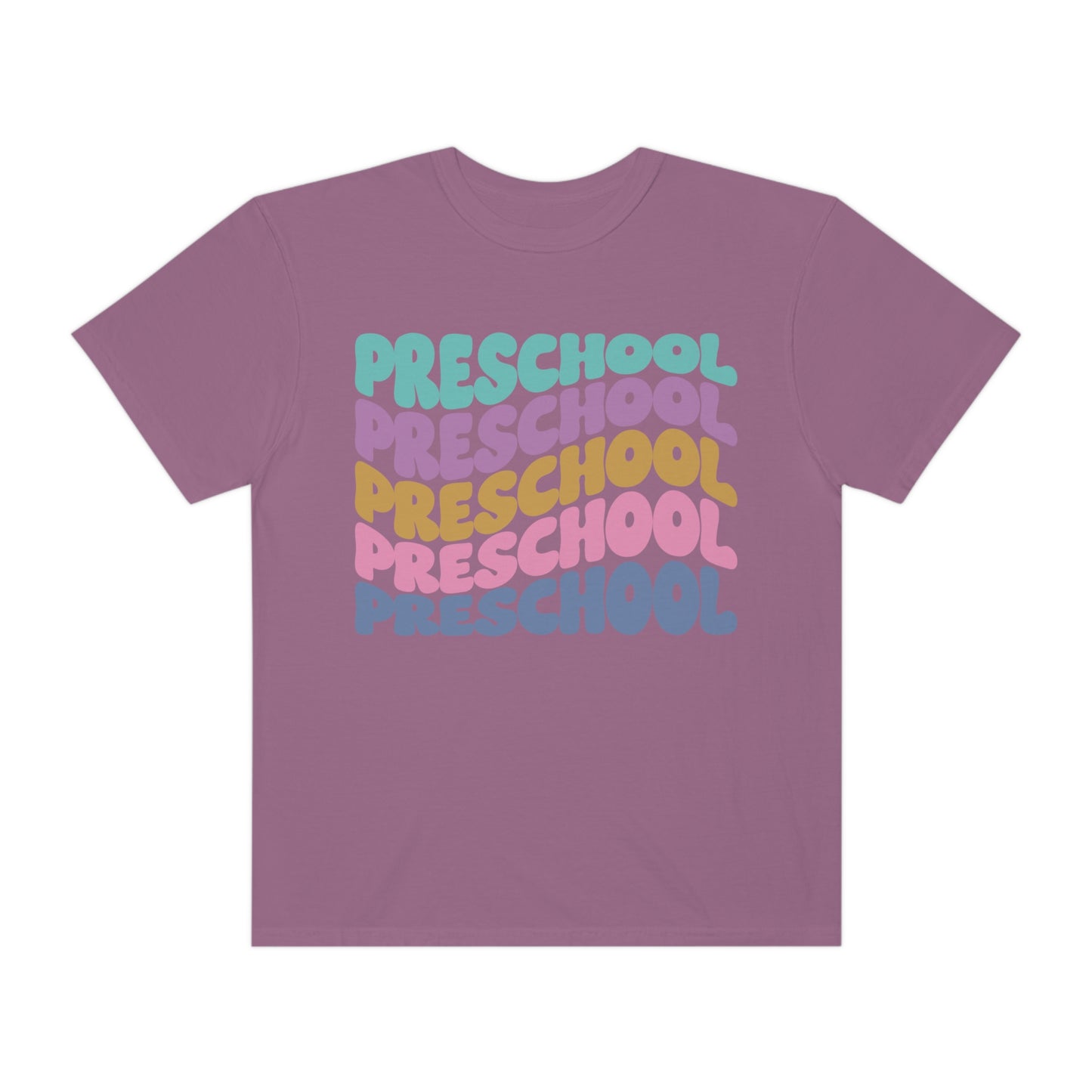 *Personalized PRESCHOOL Grade Wavy Tee *8 Colors (S-4X)