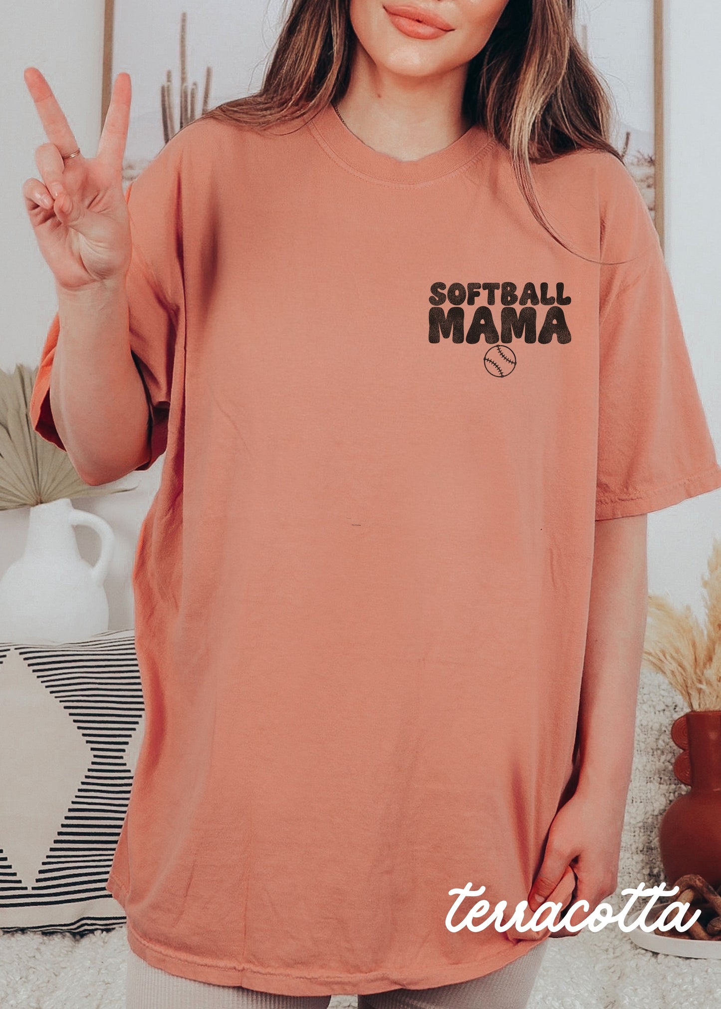 *Loud Mouth SOFTBALL Mama Tee *10 Colors (S-4X)