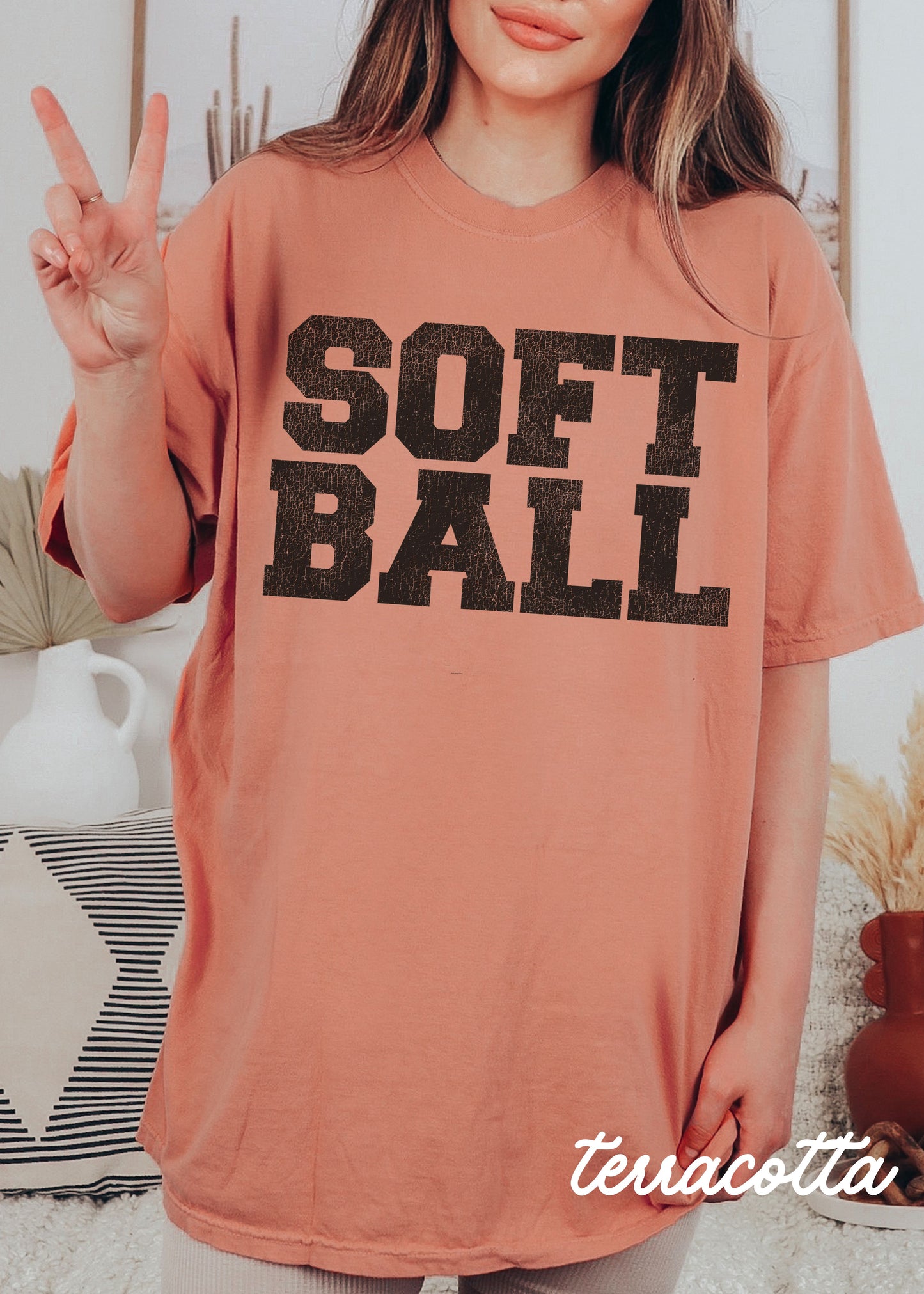 *SOFTBALL University Tee *12 Colors (S-4X)