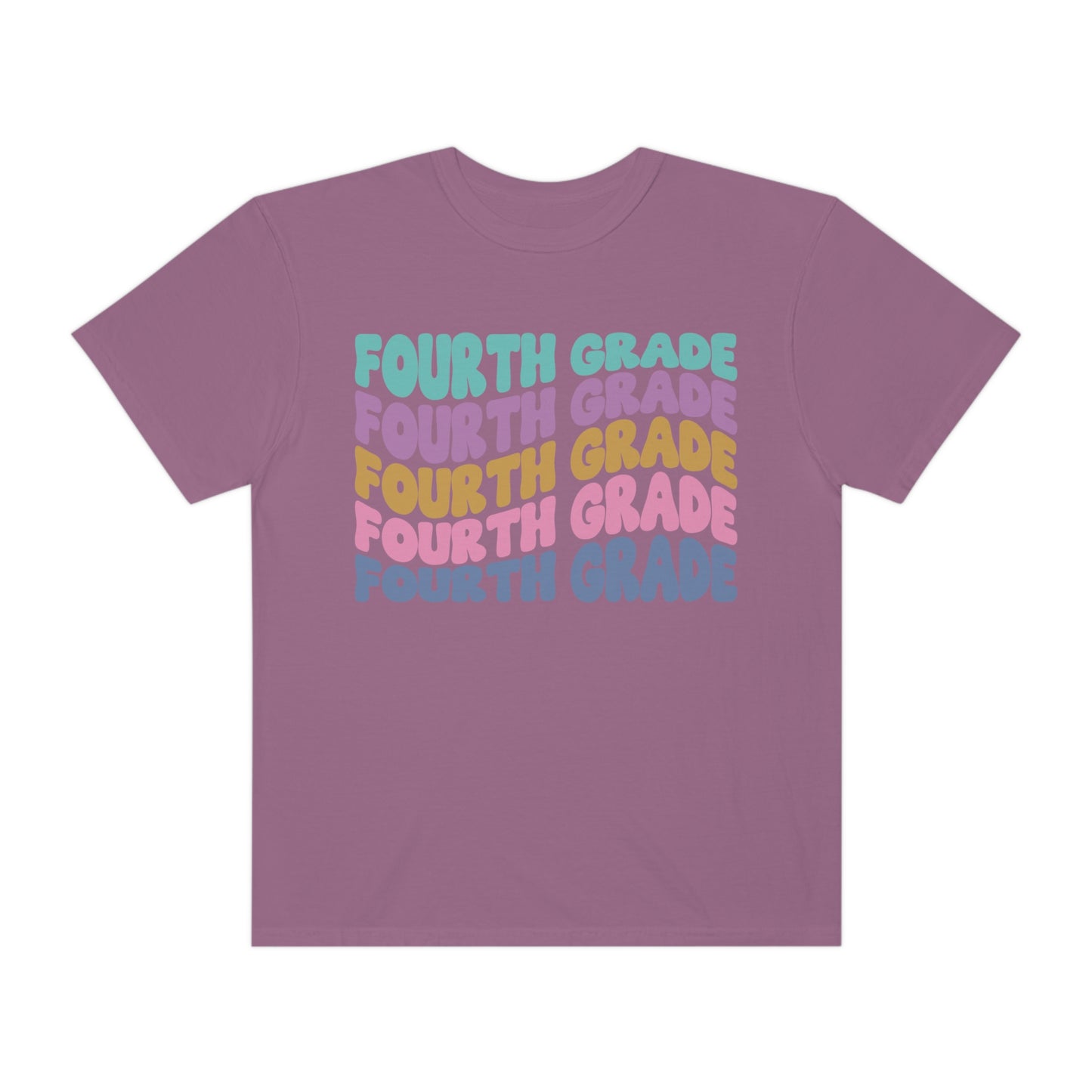 *Personalized FOURTH Grade Wavy Tee *8 Colors (S-4X)