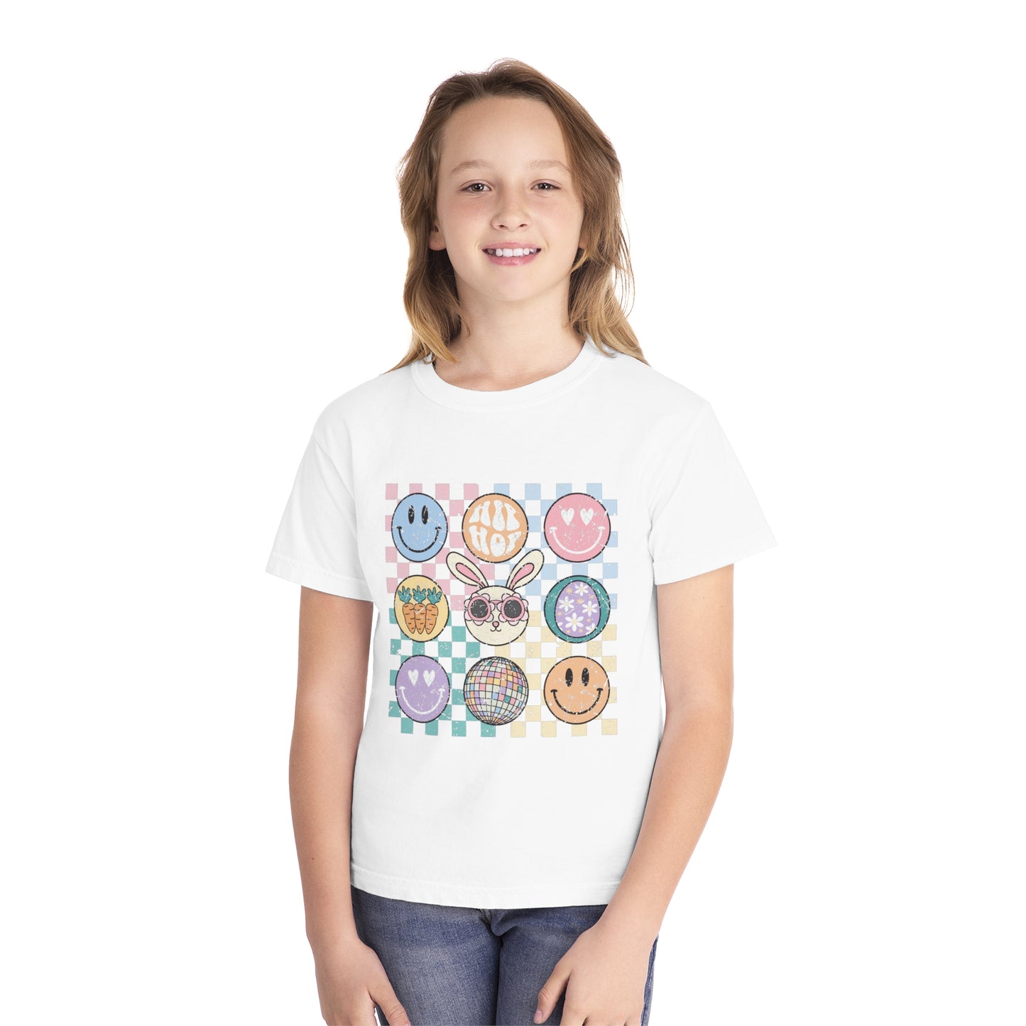 SEAFOAM YOUTH Checkered Retro Easter