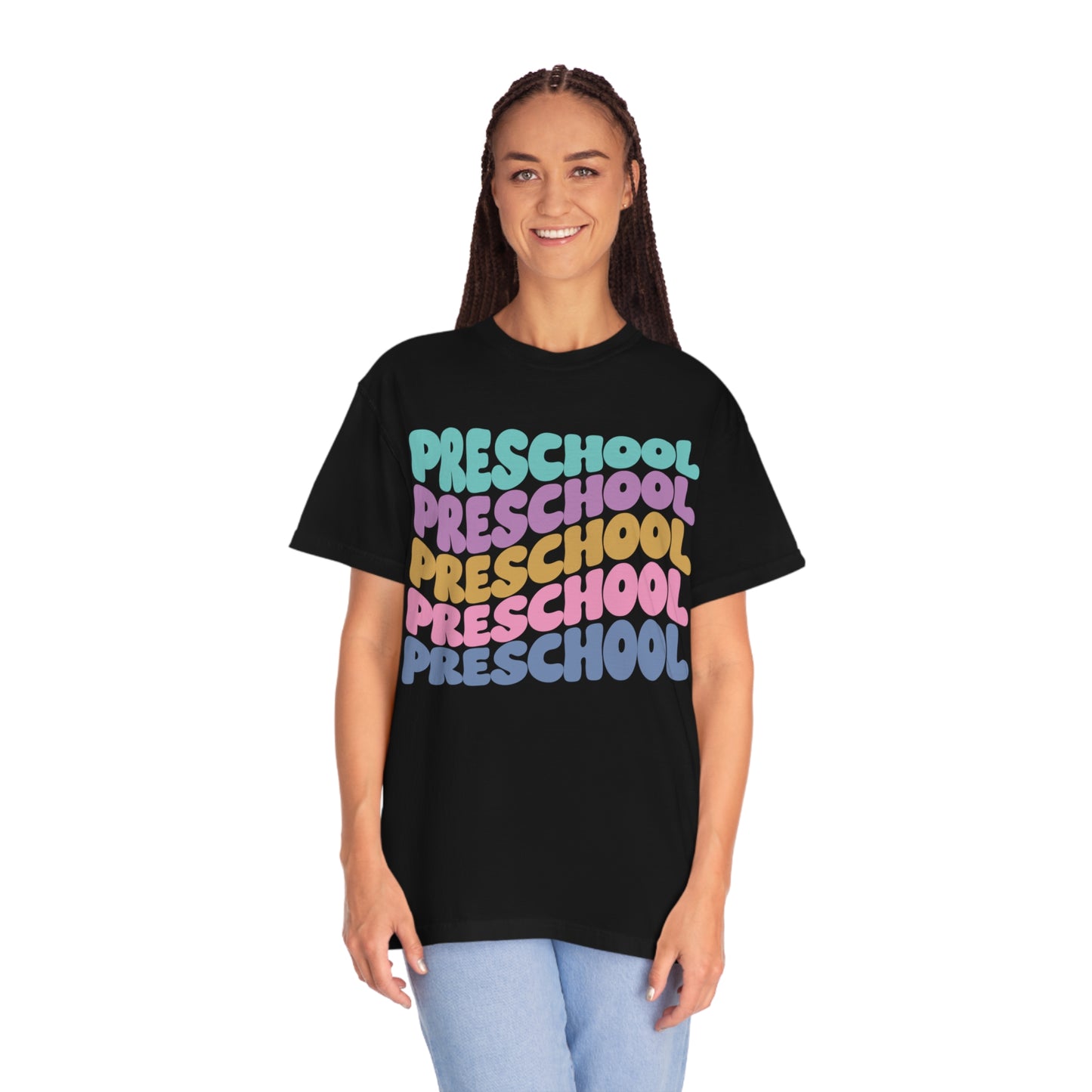 *Personalized PRESCHOOL Grade Wavy Tee *8 Colors (S-4X)