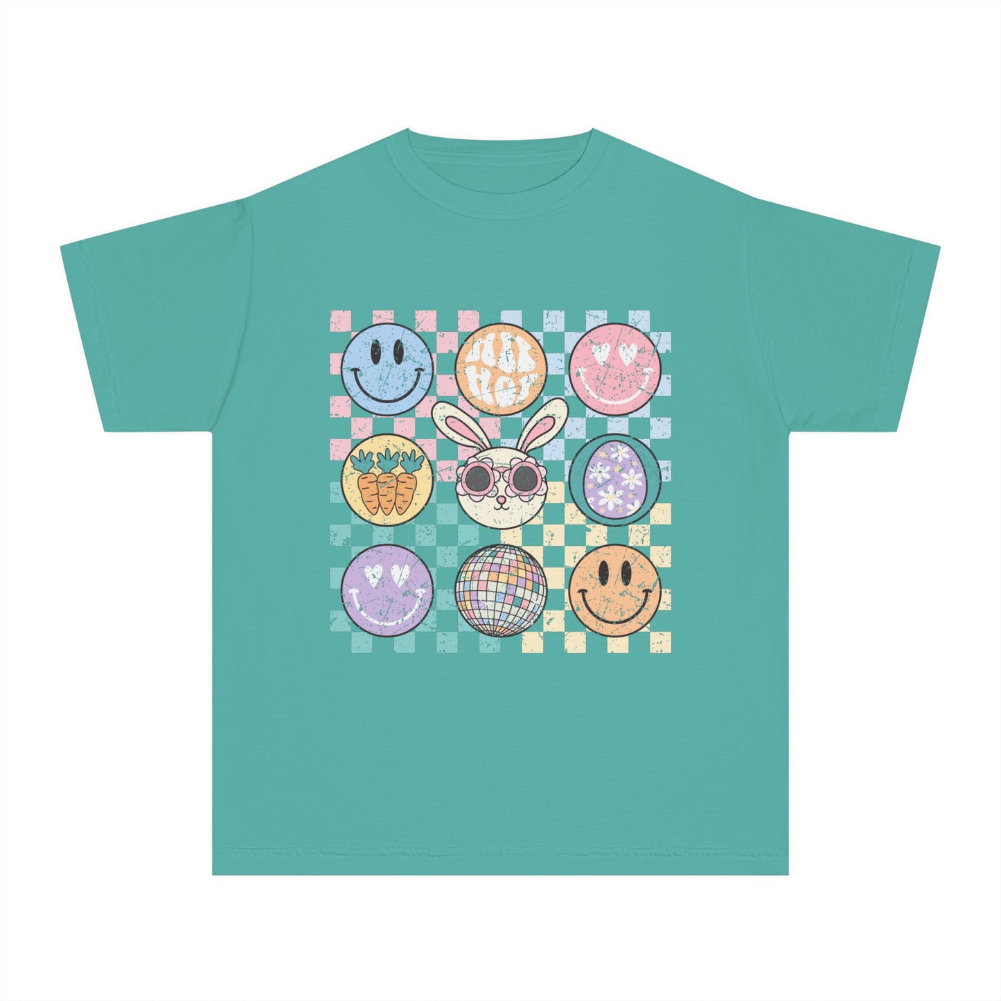 SEAFOAM YOUTH Checkered Retro Easter