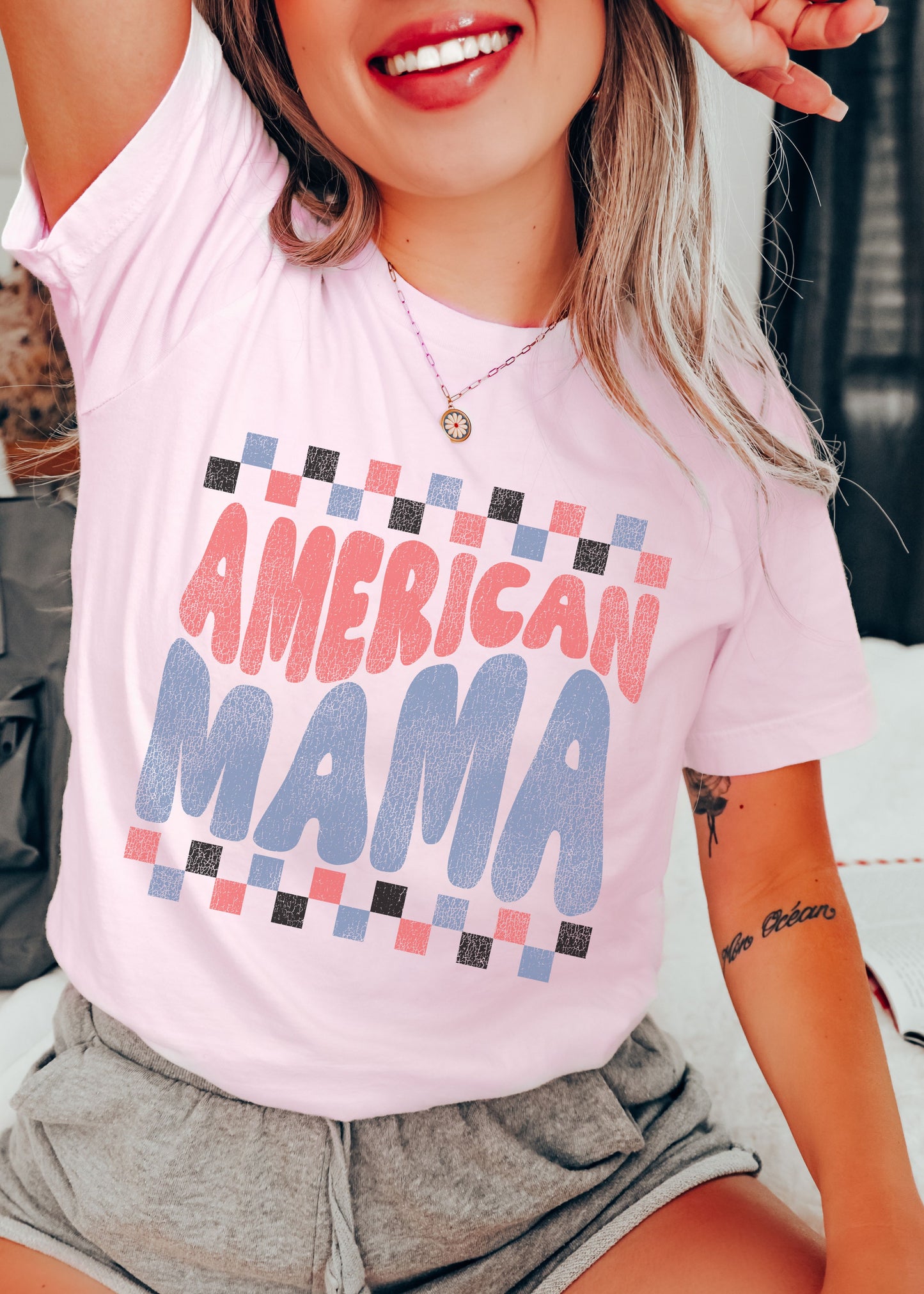 *American Mama Tee *3 Colors (XS-3X)