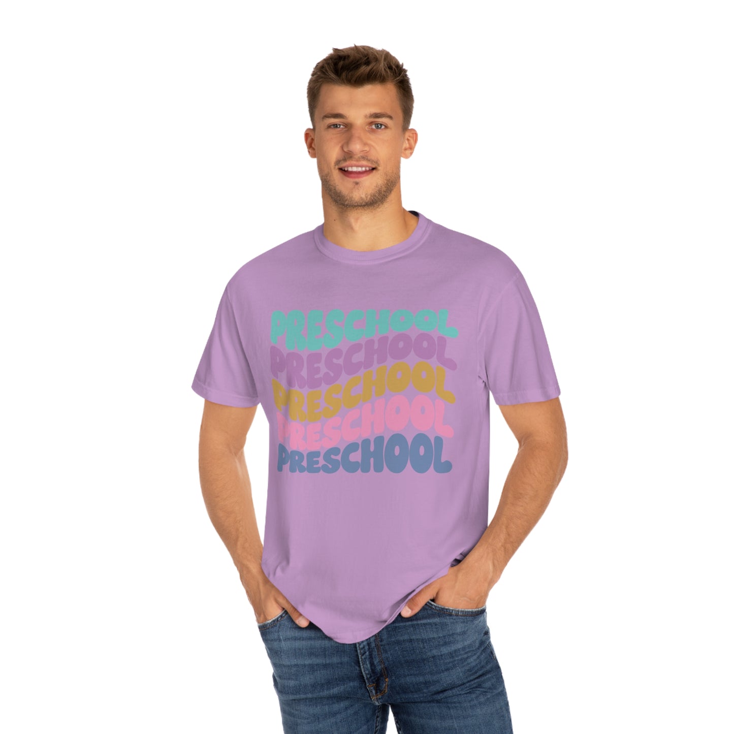 *Personalized PRESCHOOL Grade Wavy Tee *8 Colors (S-4X)