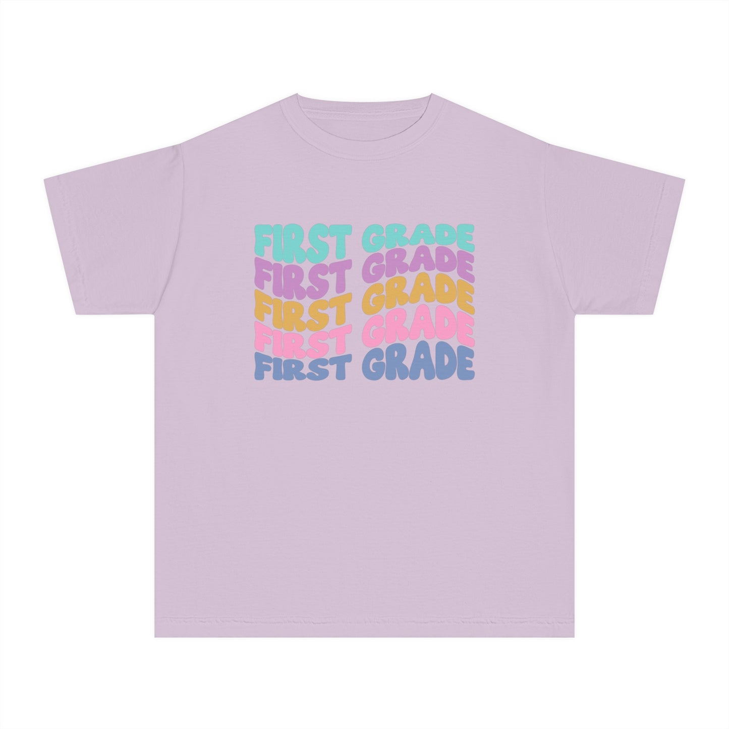 *Youth FIRST Grade Wavy Tee *7 Colors (XS-XL)