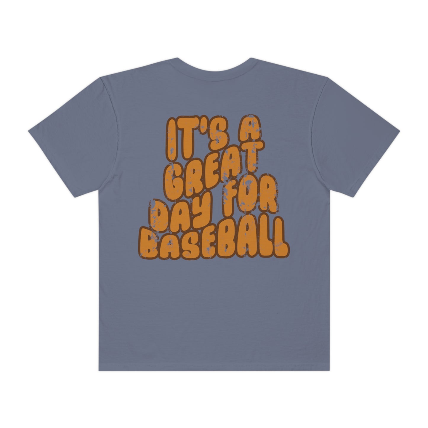 *PERSONALIZED SHIPMAN Great Day for Baseball Back Print Tee *9 Colors (S-4X)