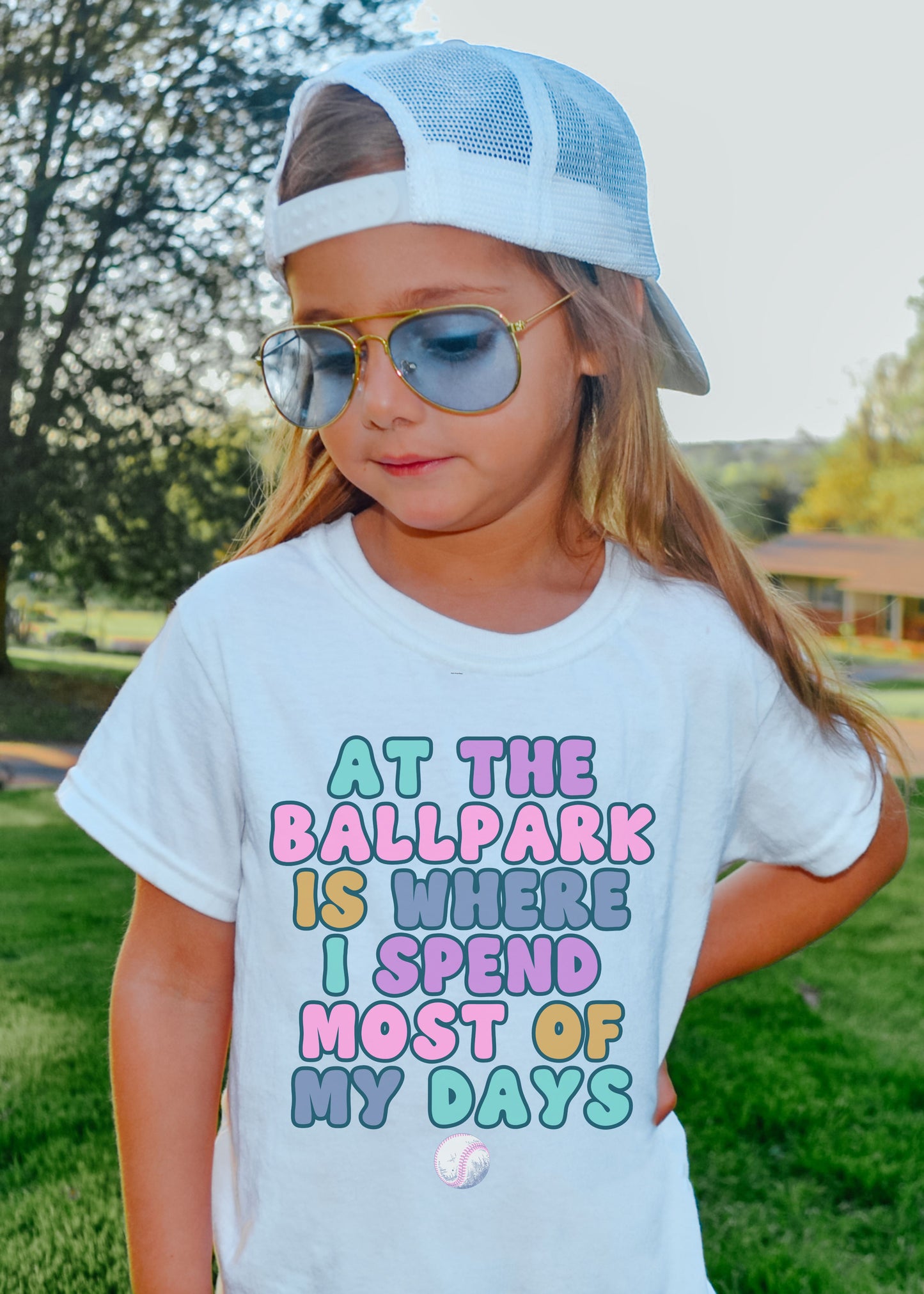 *Youth At the Ballpark Tee *5 Colors (XS-XL)