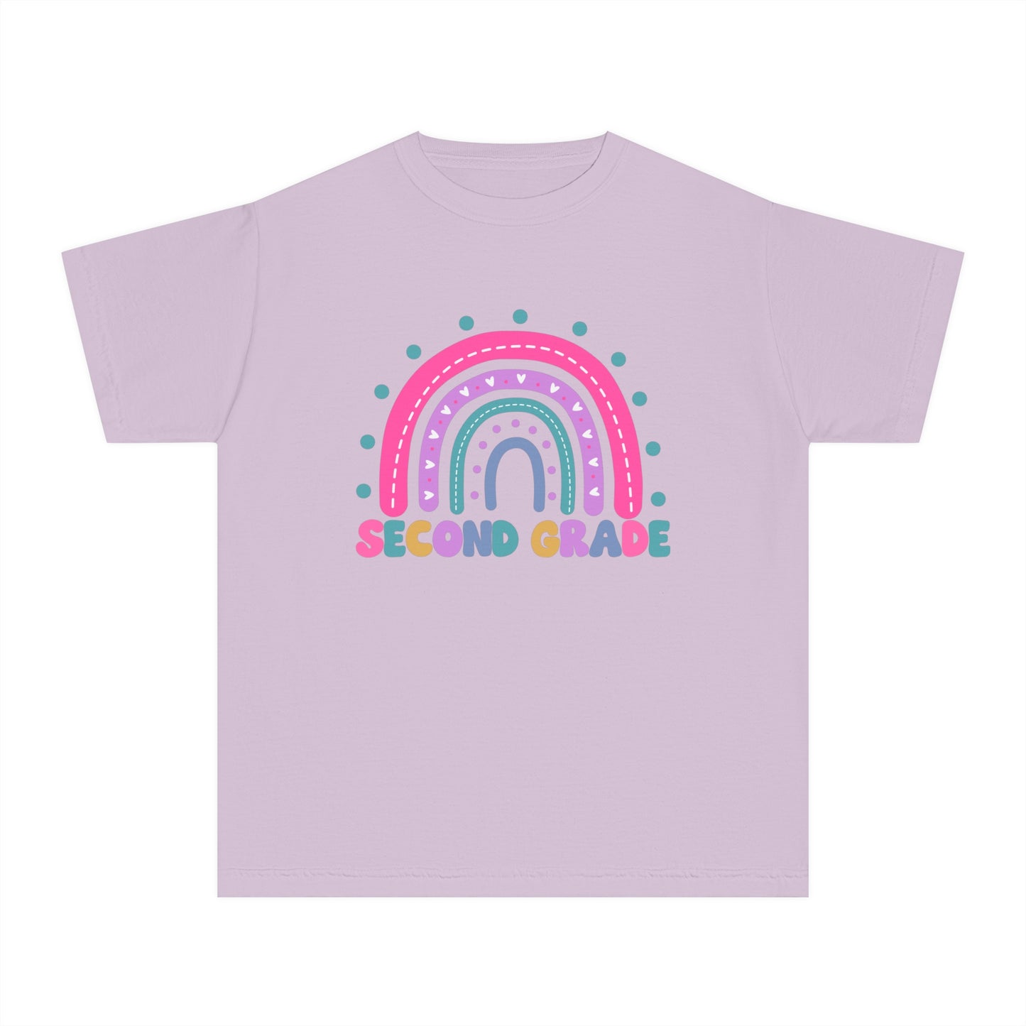 *Youth SECOND Grade Rainbow Tee *8 Colors (XS-XL)