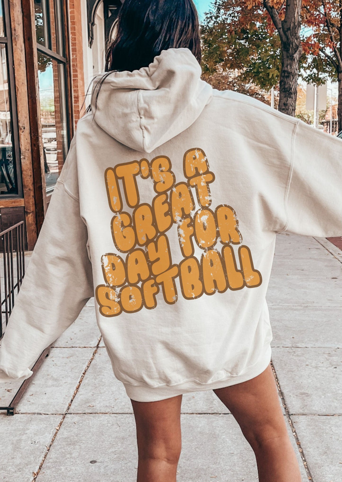 *PERSONALIZED Great Day for SOFTBALL Hoodie *6 Colors (S-5X)