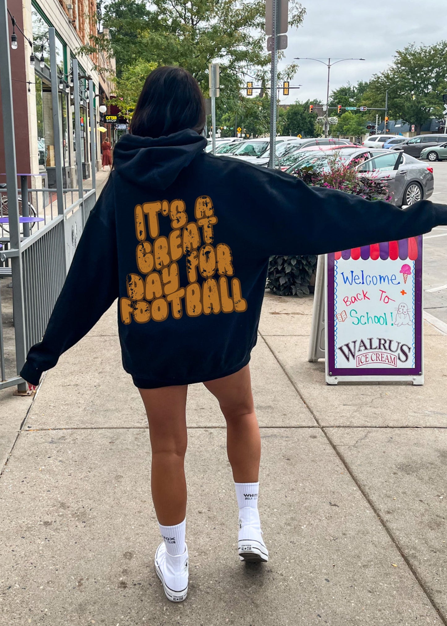 *PERSONALIZED Great Day for FOOTBALL Hoodie *6 Colors (S-5X)