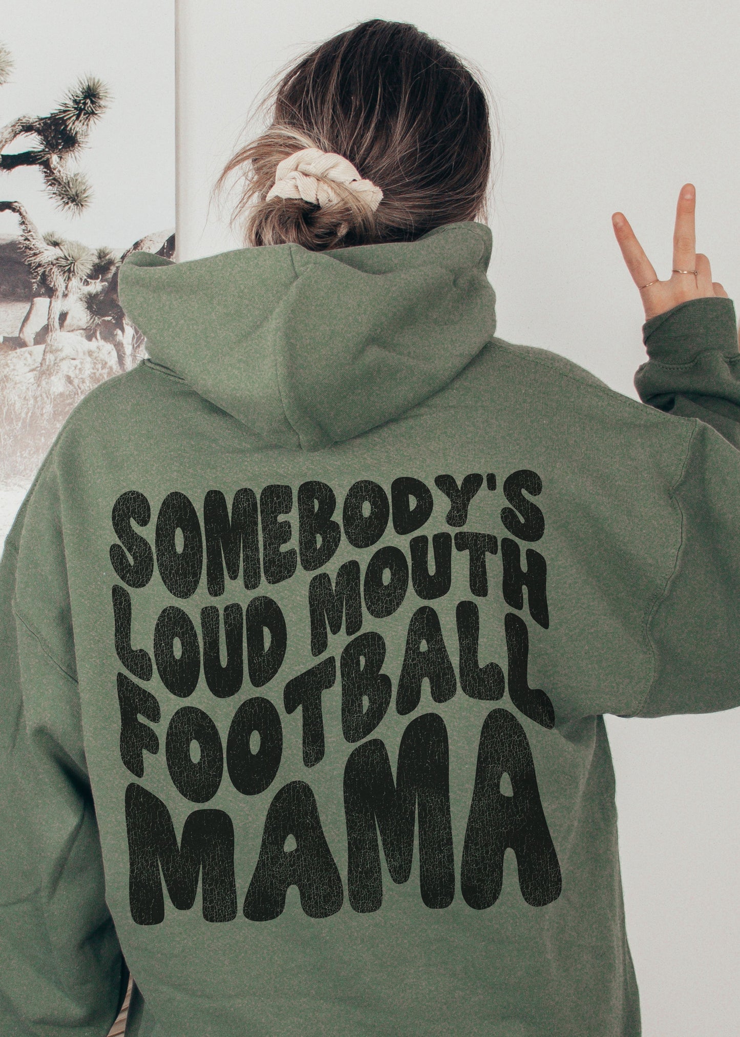 *Loud Mouth FOOTBALL Mama Hoodie *5 Colors (S-5X)