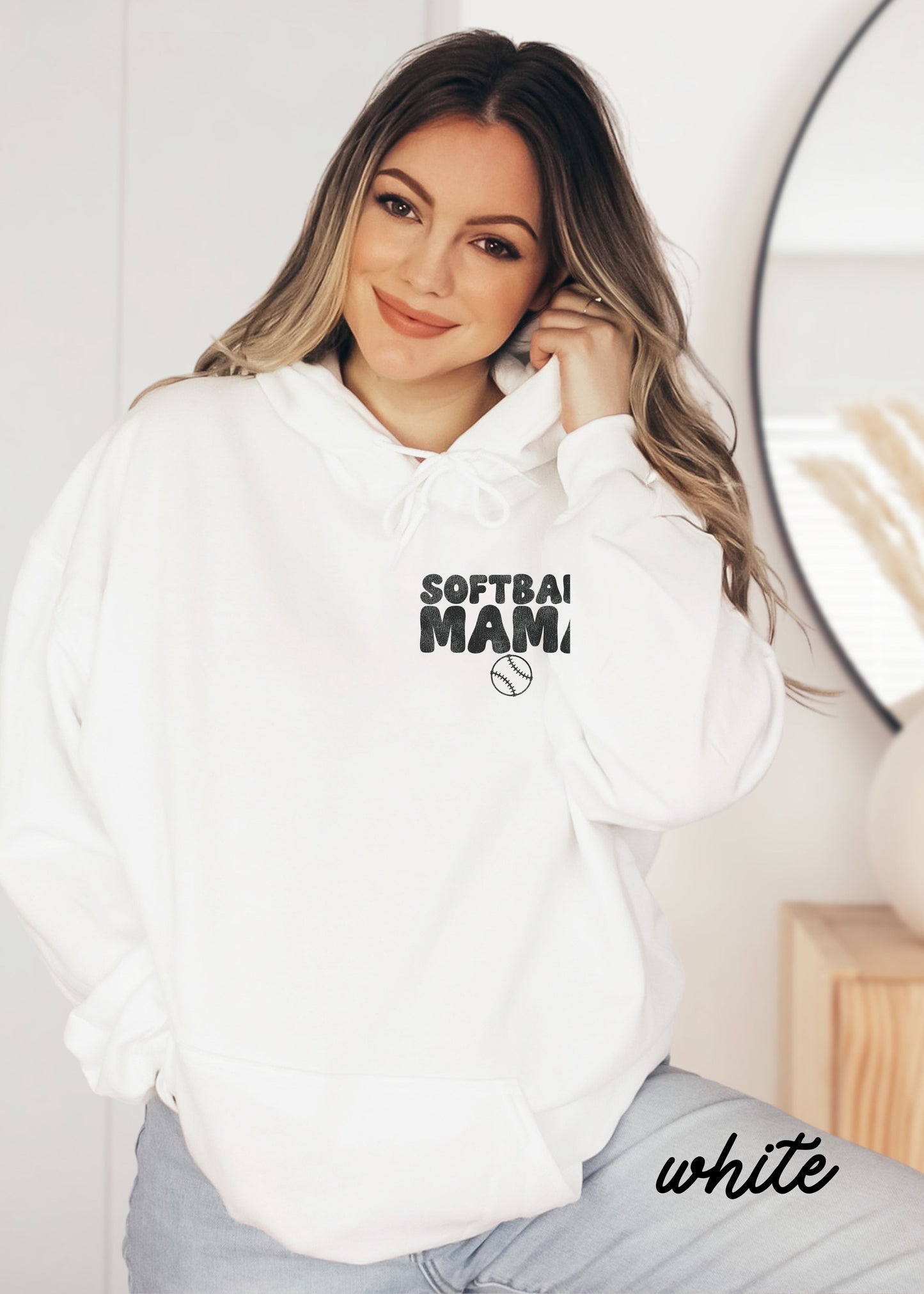 *Loud Mouth SOFTBALL Mama Hoodie *9 Colors (S-5X)