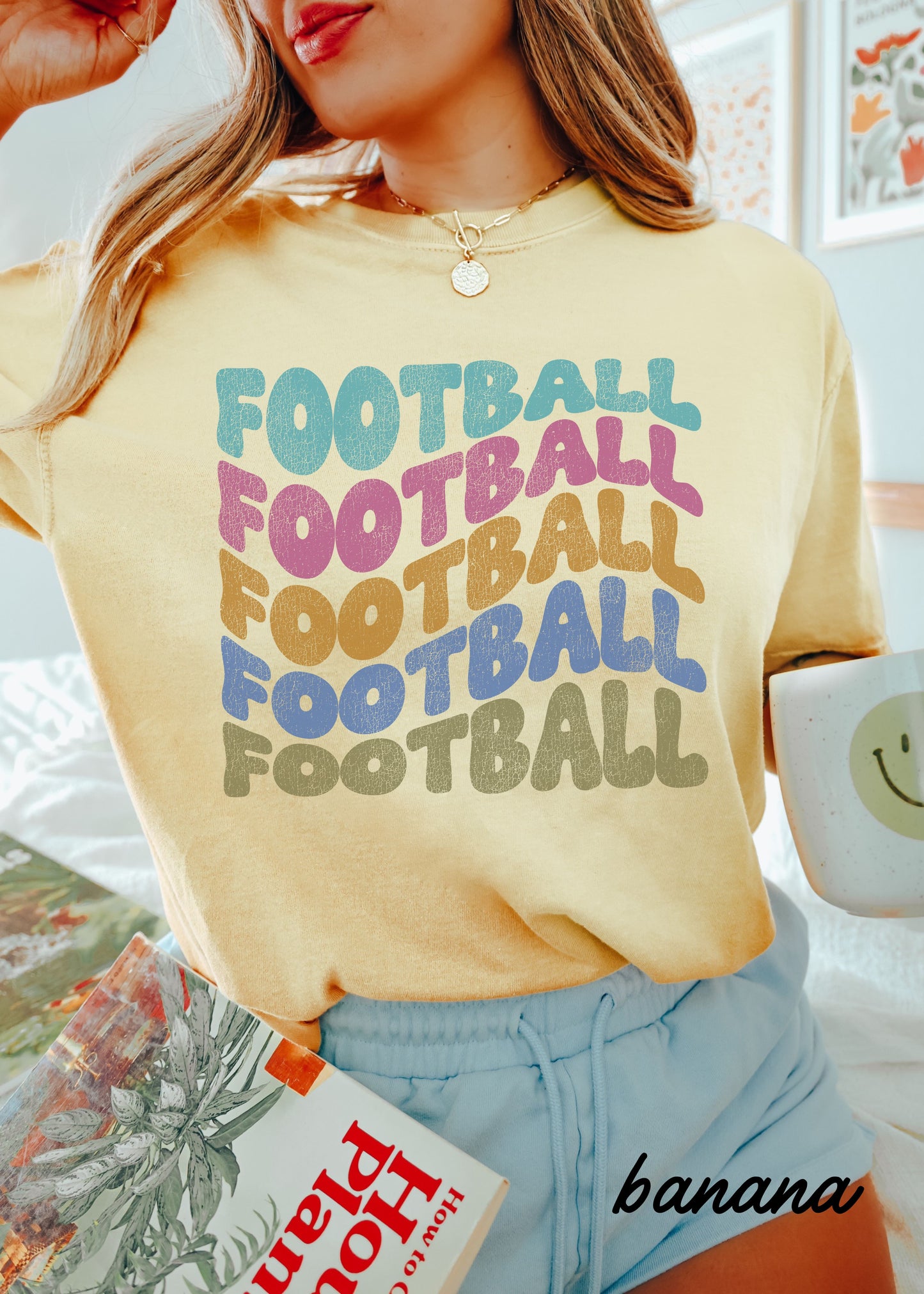 *FOOTBALL Wavy Tee 9 Colors (S-4X)