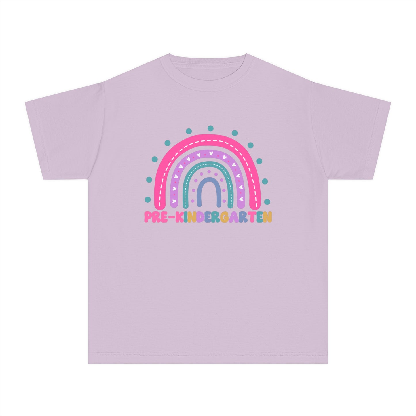 *Youth PRE-K Grade Rainbow Tee *8 Colors (XS-XL)