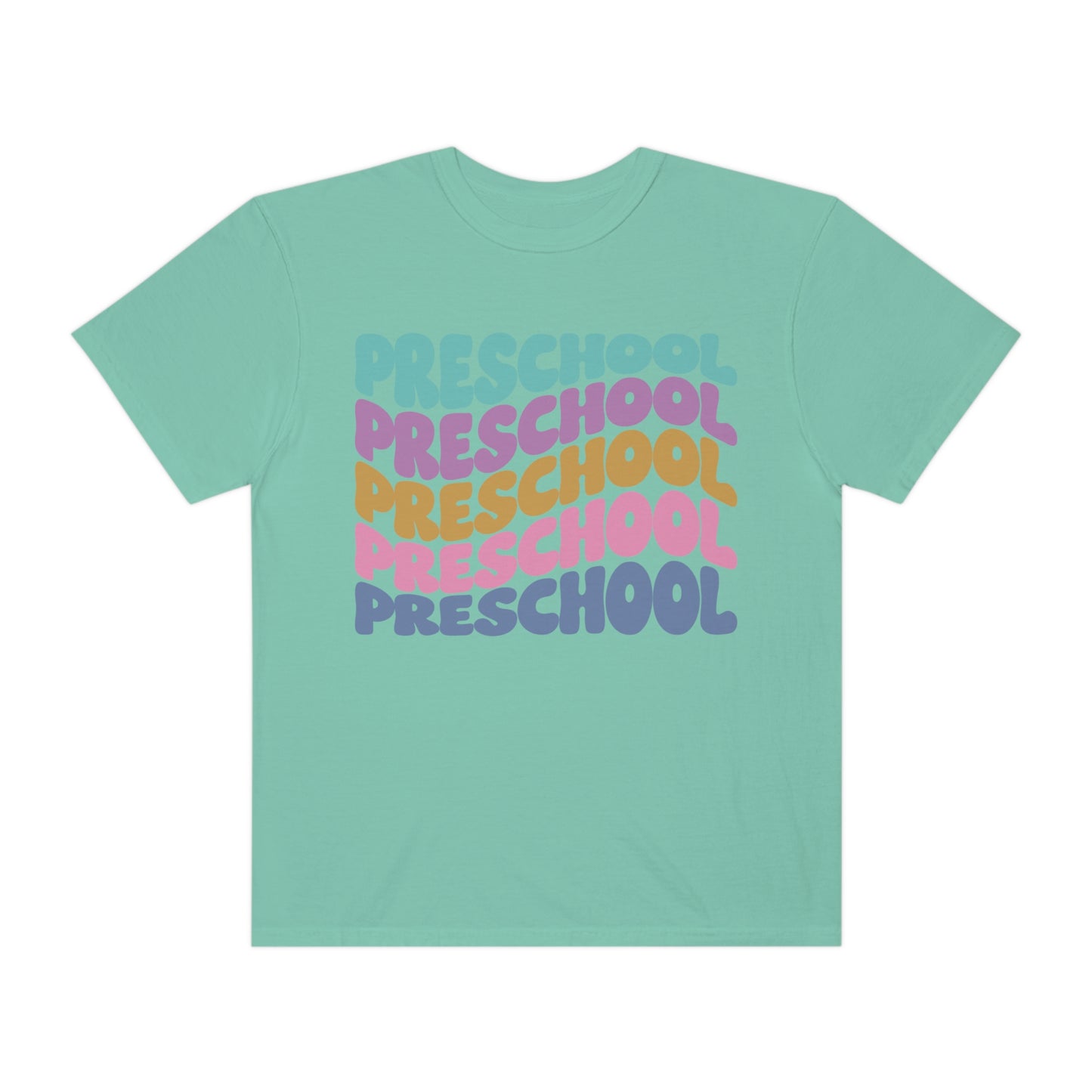 *Personalized PRESCHOOL Grade Wavy Tee *8 Colors (S-4X)