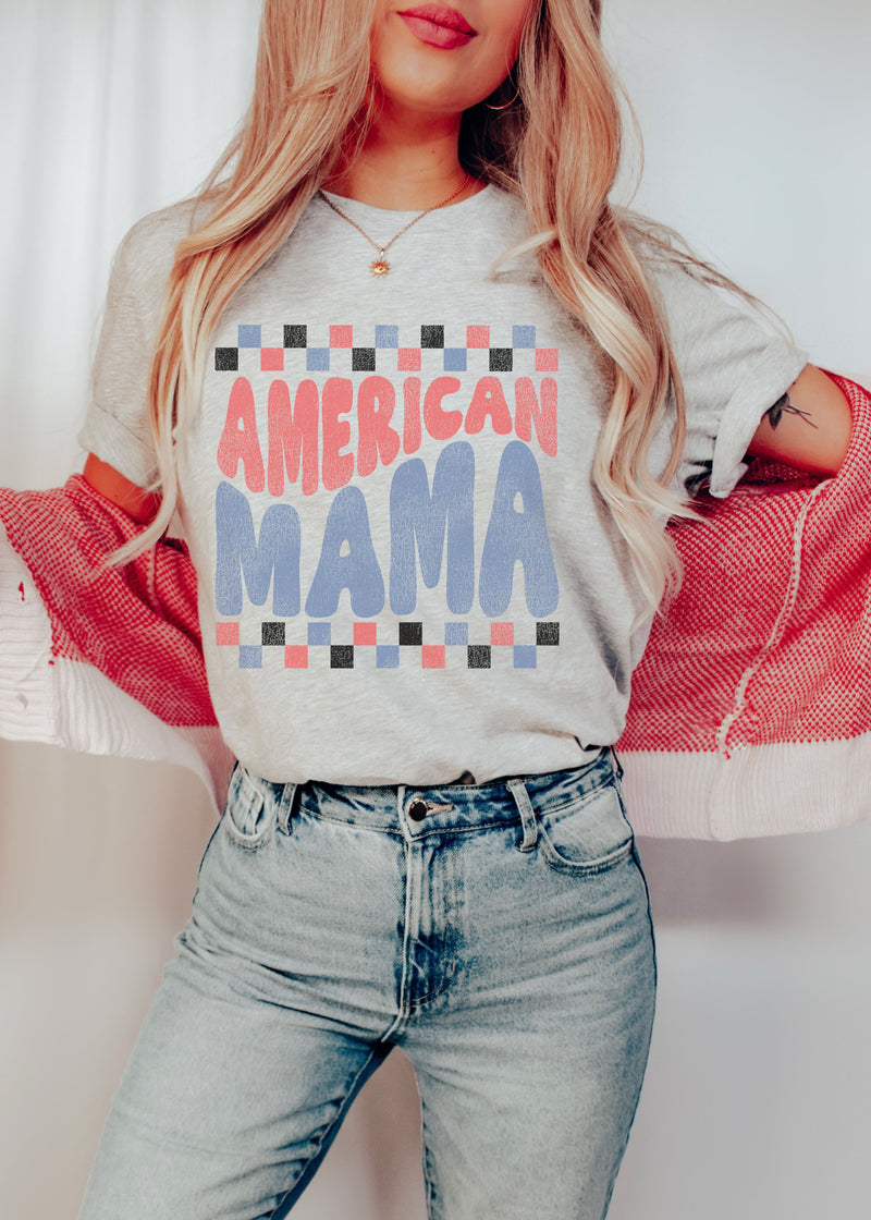 *American Mama Tee *3 Colors (XS-3X)