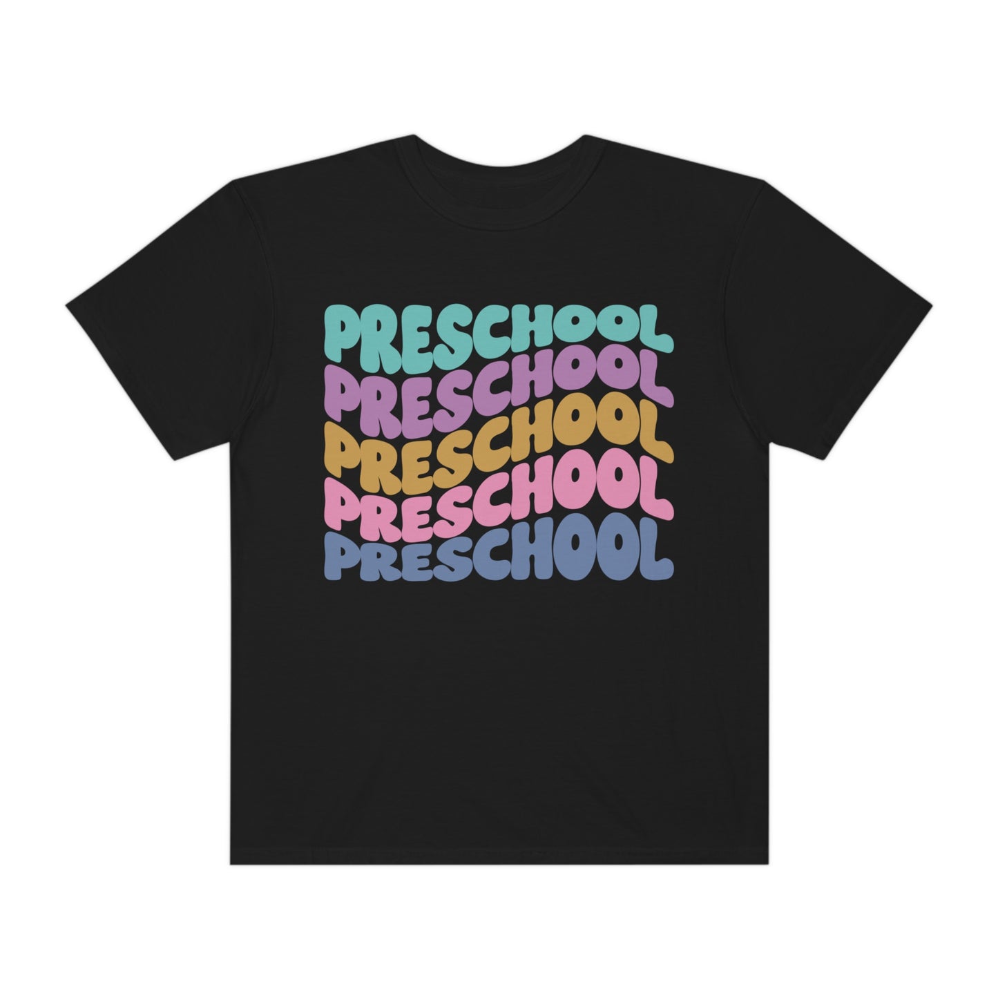 *Personalized PRESCHOOL Grade Wavy Tee *8 Colors (S-4X)