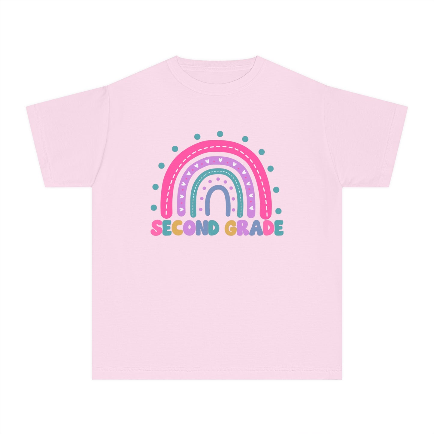 *Youth SECOND Grade Rainbow Tee *8 Colors (XS-XL)