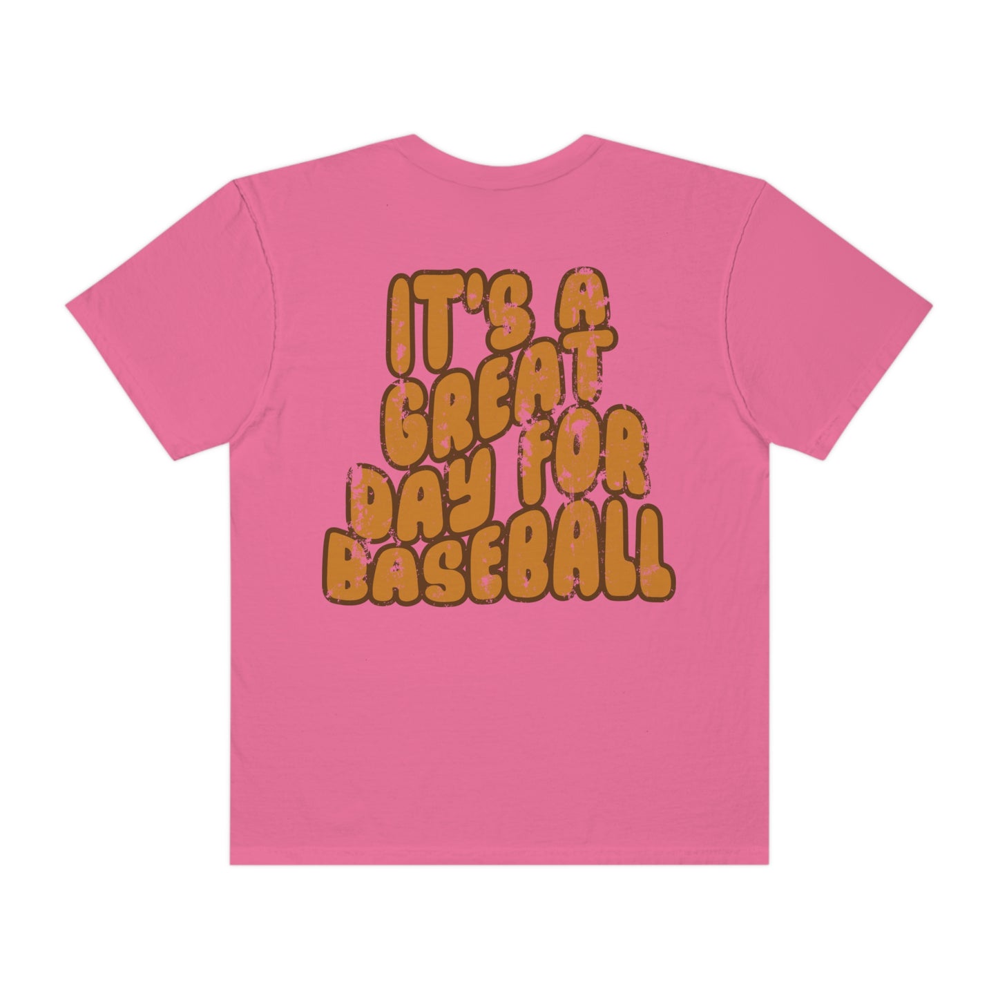 *PERSONALIZED SHIPMAN Great Day for Baseball Back Print Tee *9 Colors (S-4X)
