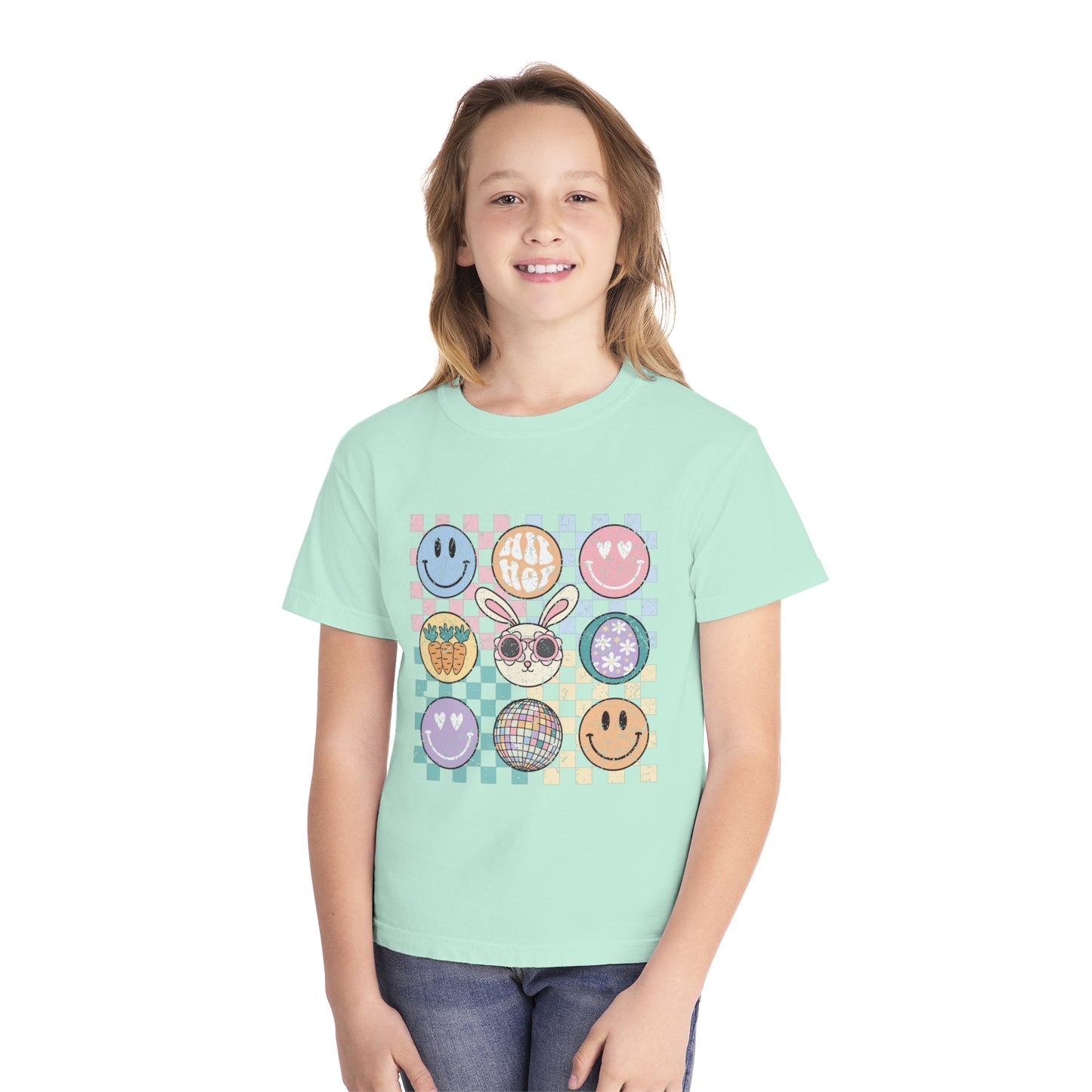 SEAFOAM YOUTH Checkered Retro Easter