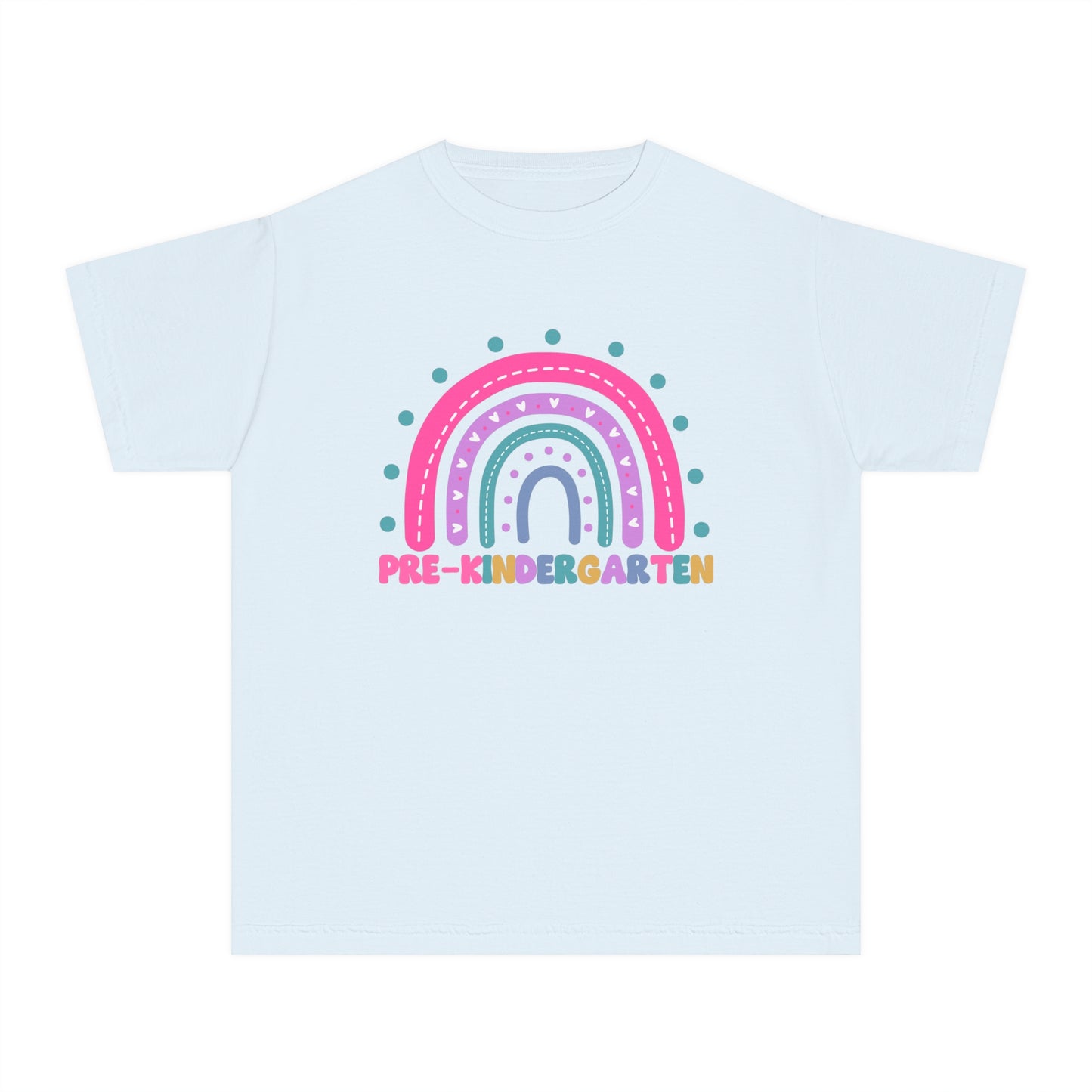 *Youth PRE-K Grade Rainbow Tee *8 Colors (XS-XL)