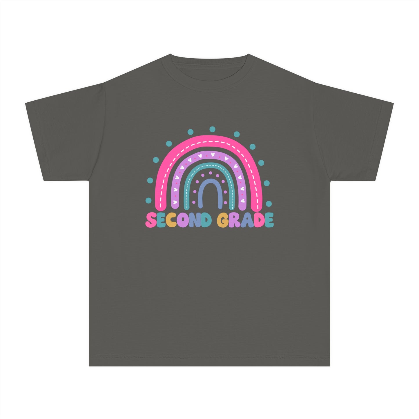 *Youth SECOND Grade Rainbow Tee *8 Colors (XS-XL)