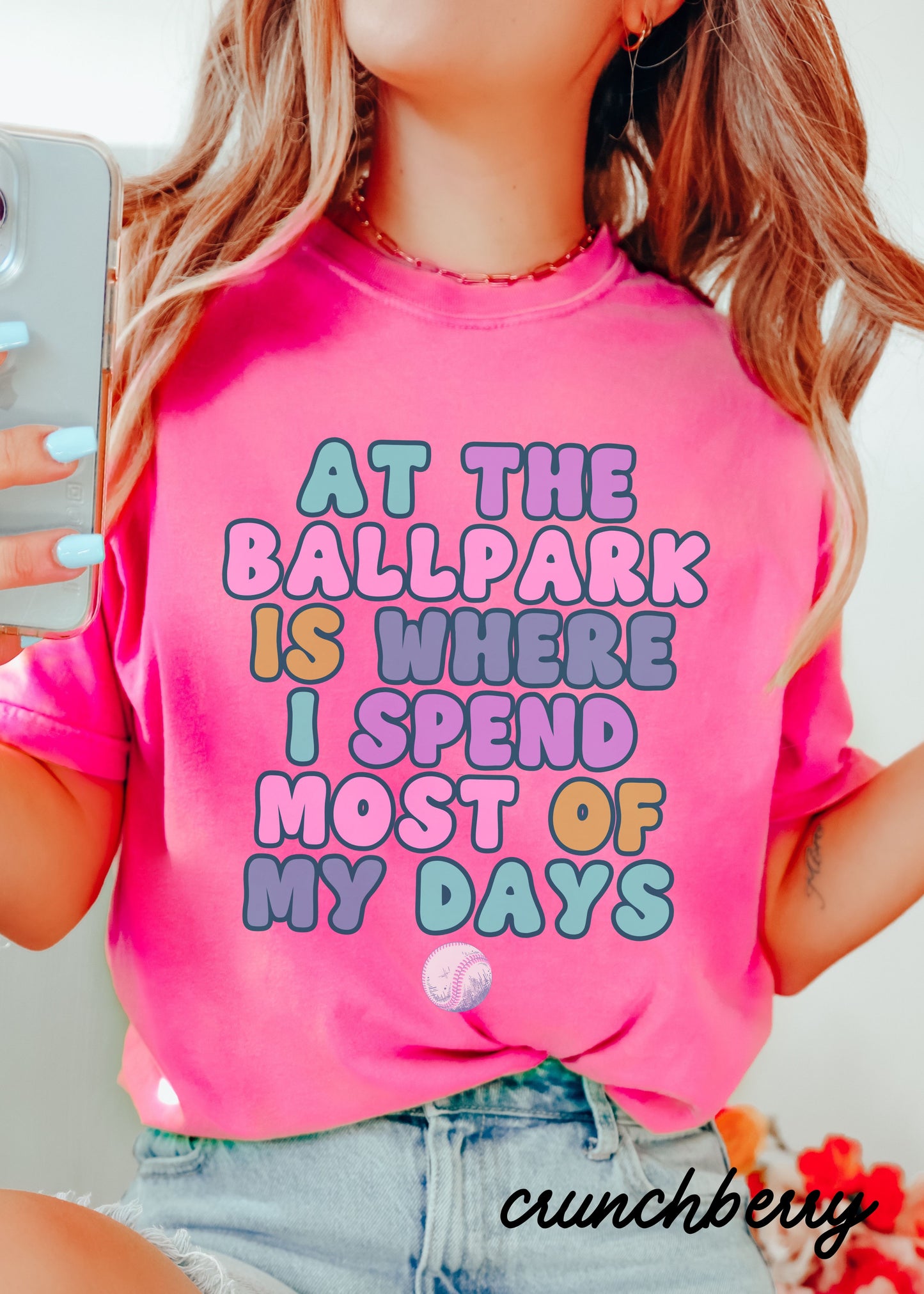 *At the Ballpark Tee *11 Colors (S-4X)