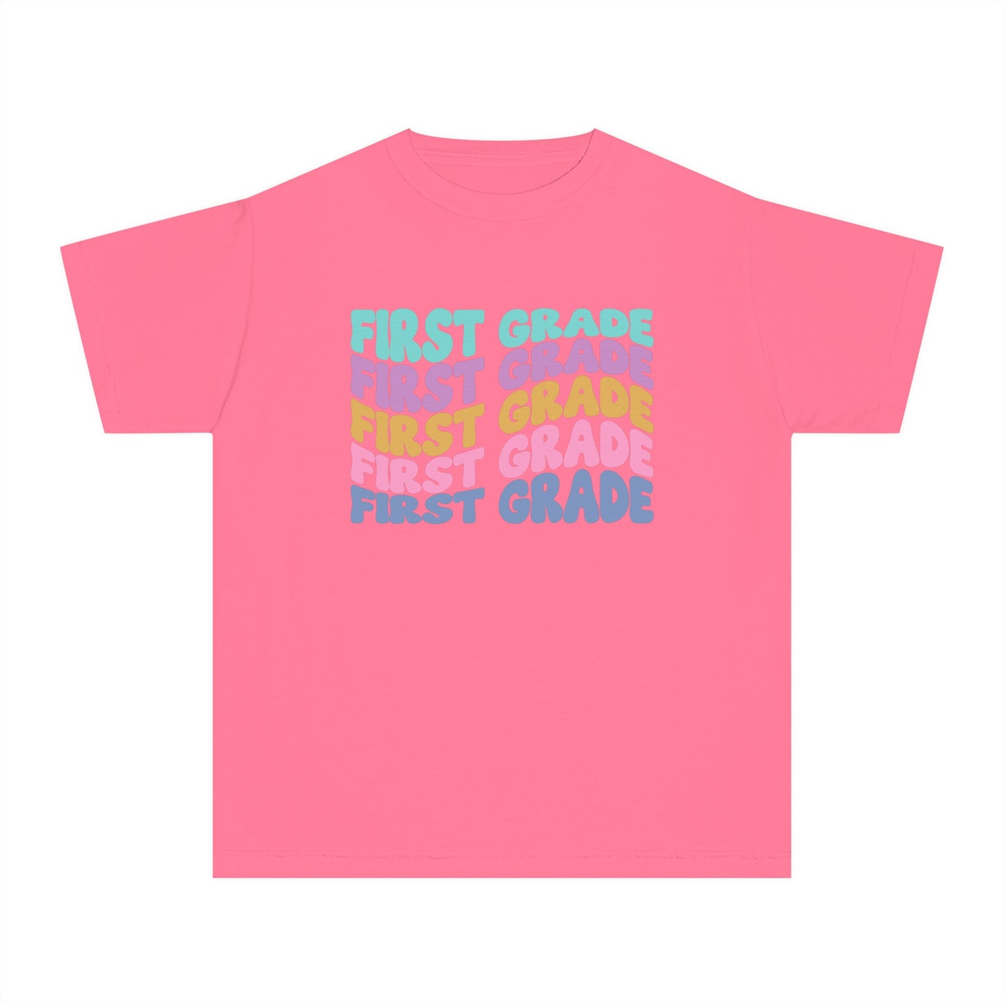 *Youth FIRST Grade Wavy Tee *7 Colors (XS-XL)