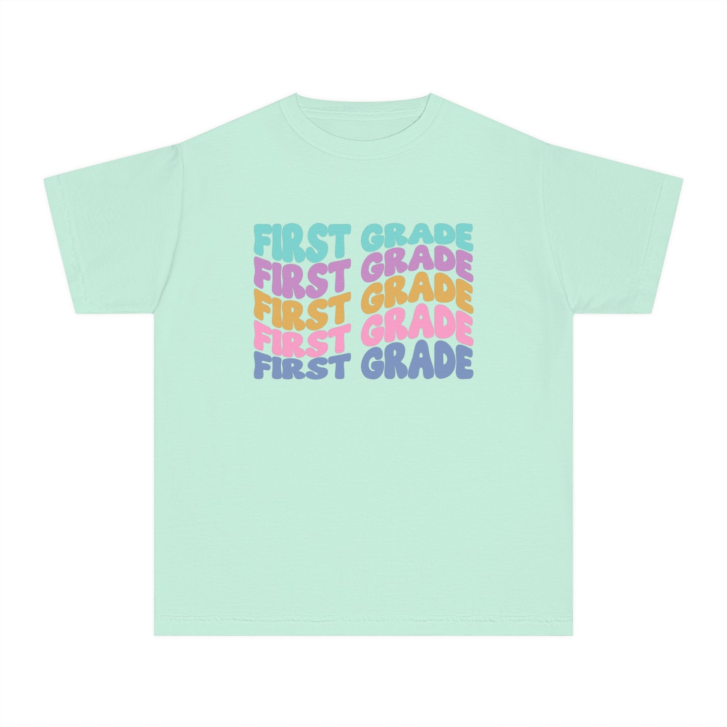*Youth FIRST Grade Wavy Tee *7 Colors (XS-XL)