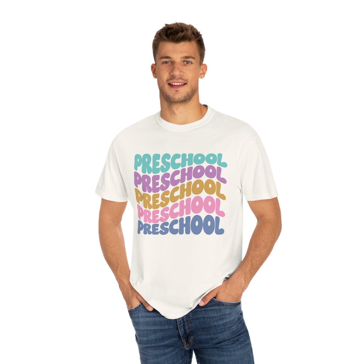 *Personalized PRESCHOOL Grade Wavy Tee *8 Colors (S-4X)