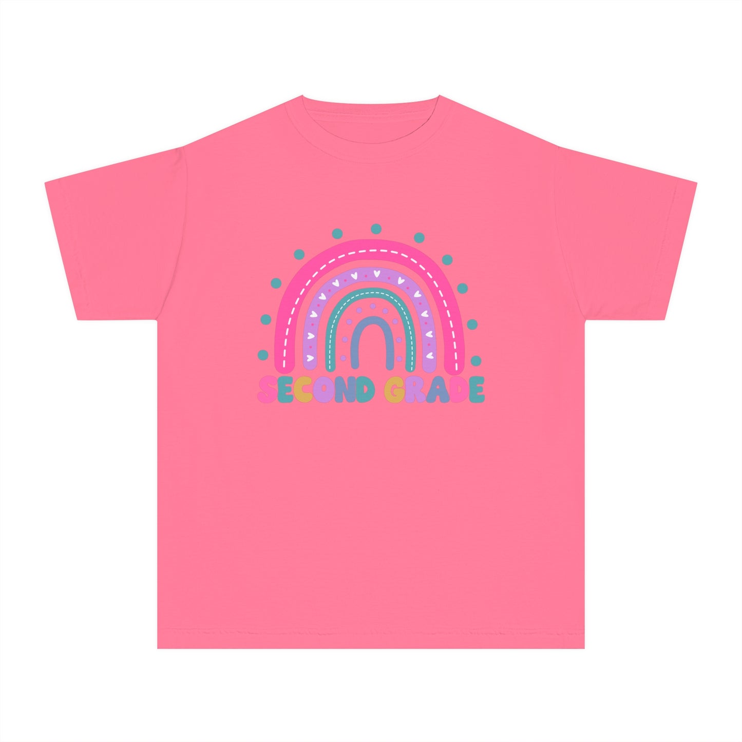 *Youth SECOND Grade Rainbow Tee *8 Colors (XS-XL)