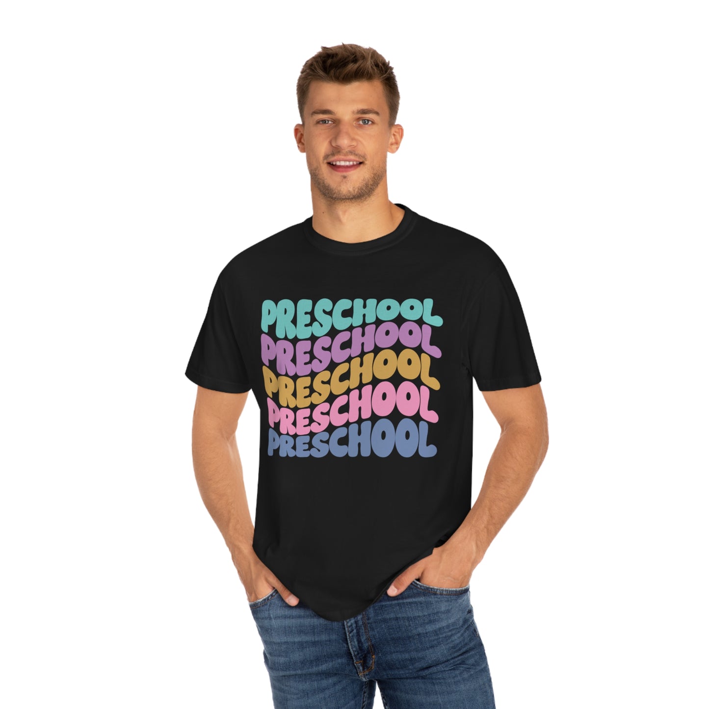 *Personalized PRESCHOOL Grade Wavy Tee *8 Colors (S-4X)