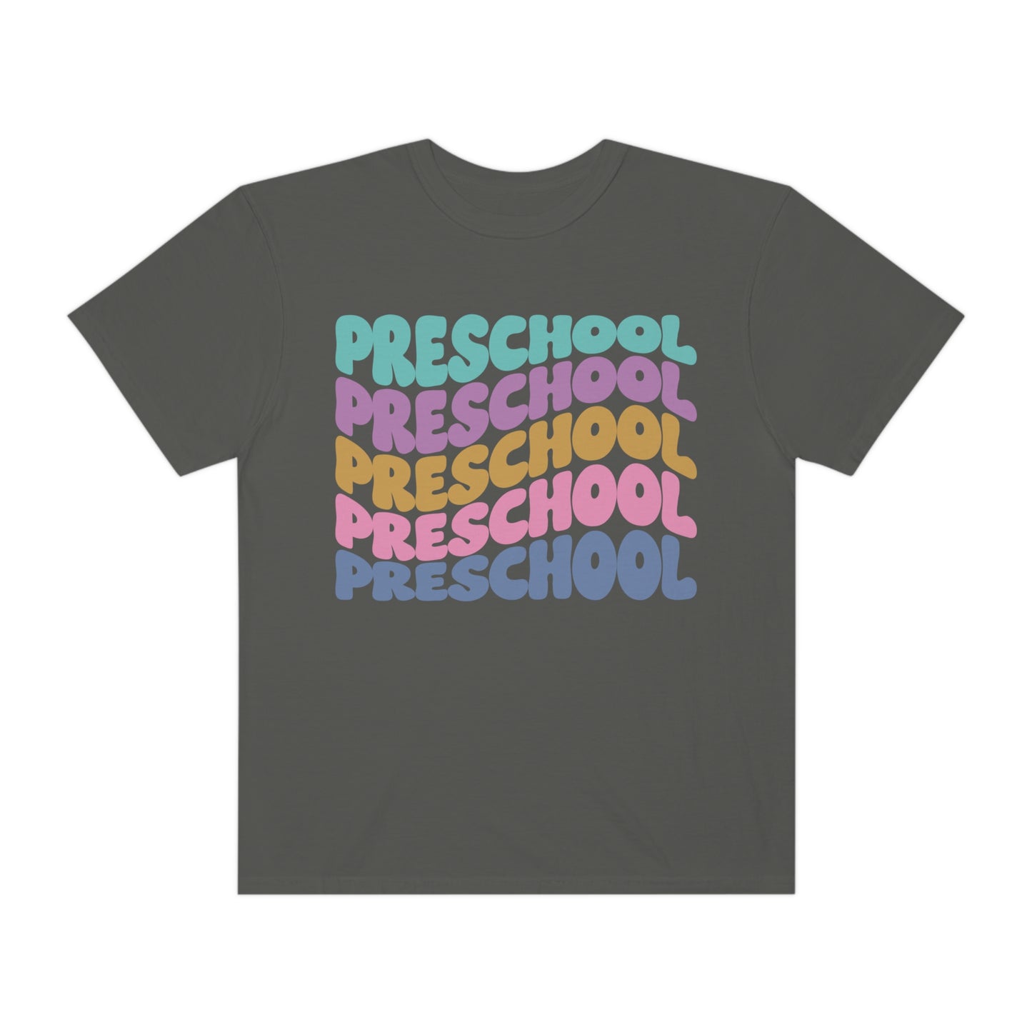*Personalized PRESCHOOL Grade Wavy Tee *8 Colors (S-4X)