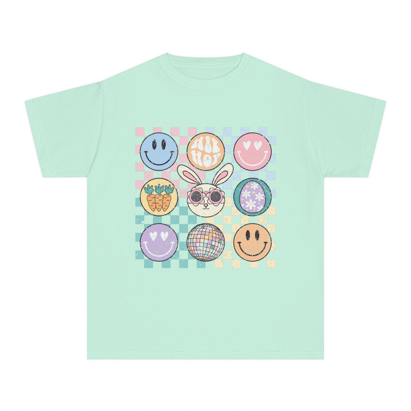 SEAFOAM YOUTH Checkered Retro Easter