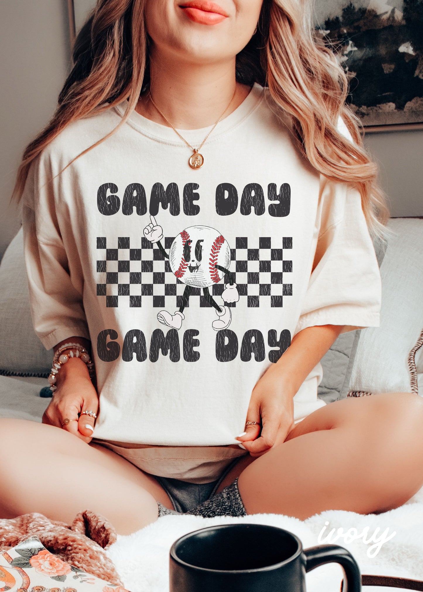 *Game Day Baseball Mascot Tee *10 Colors (S-4X)