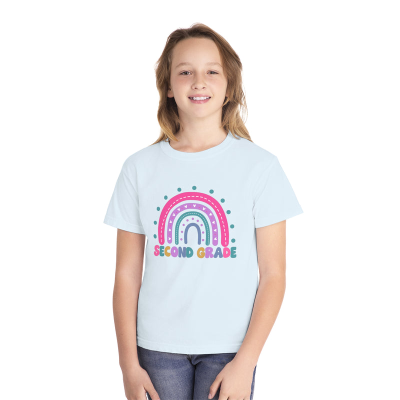 *Youth SECOND Grade Rainbow Tee *8 Colors (XS-XL)