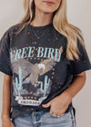 #85 Free Bird America Top *CHARCOAL