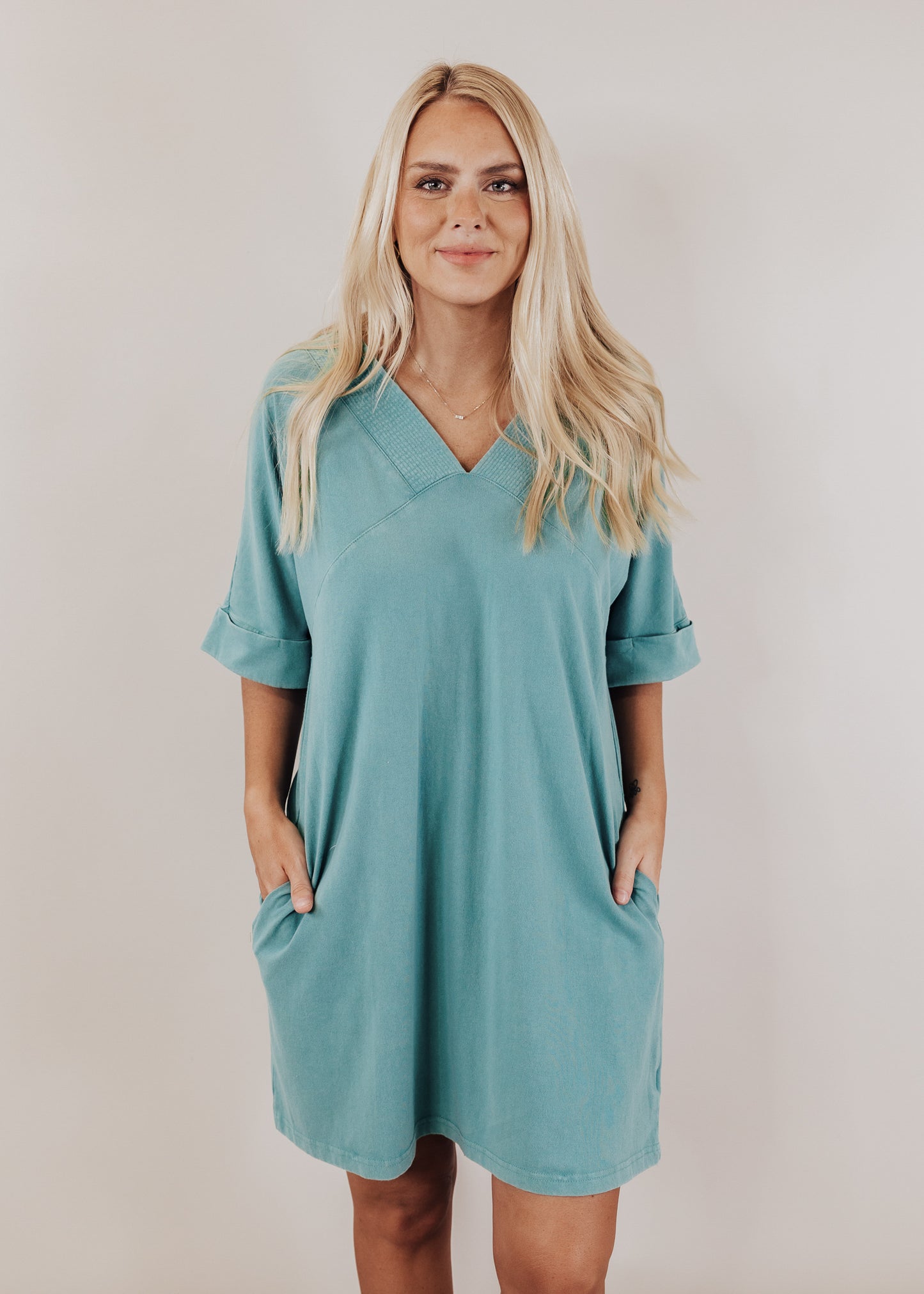 Paula Dress (M-3X) *TEAL