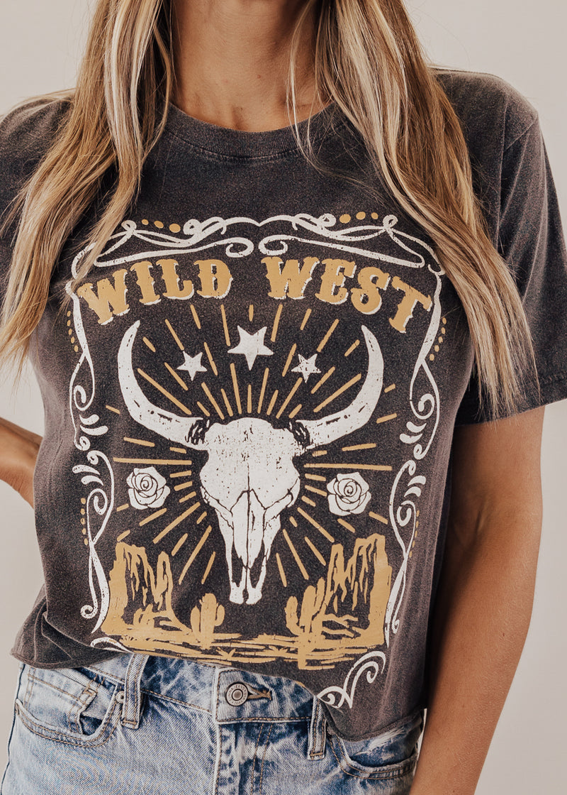 #86 Wild West Rodeo Crop Top *VINTAGE BLACK