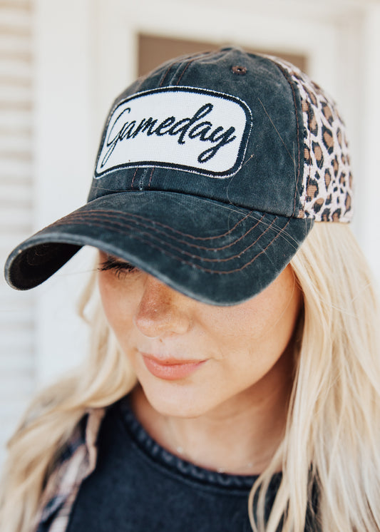 Game Day Cap *LEOPARD/BLACK