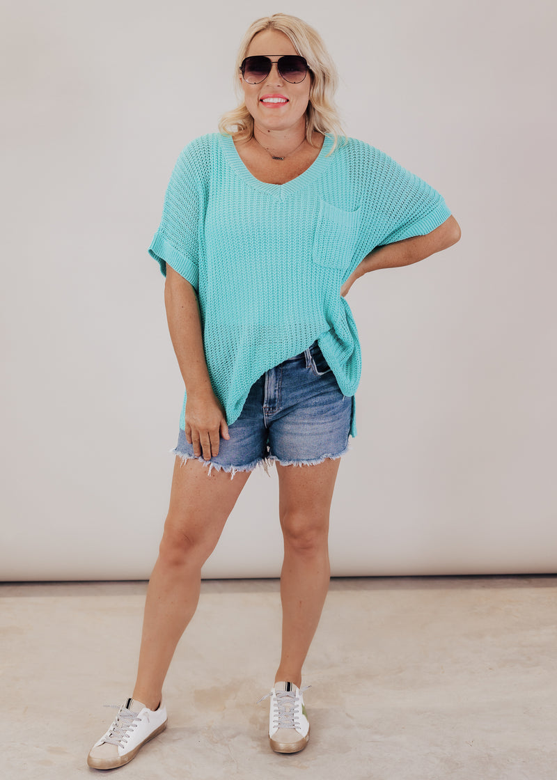 Oversized Nora Knit Top (S-XL) *MINT