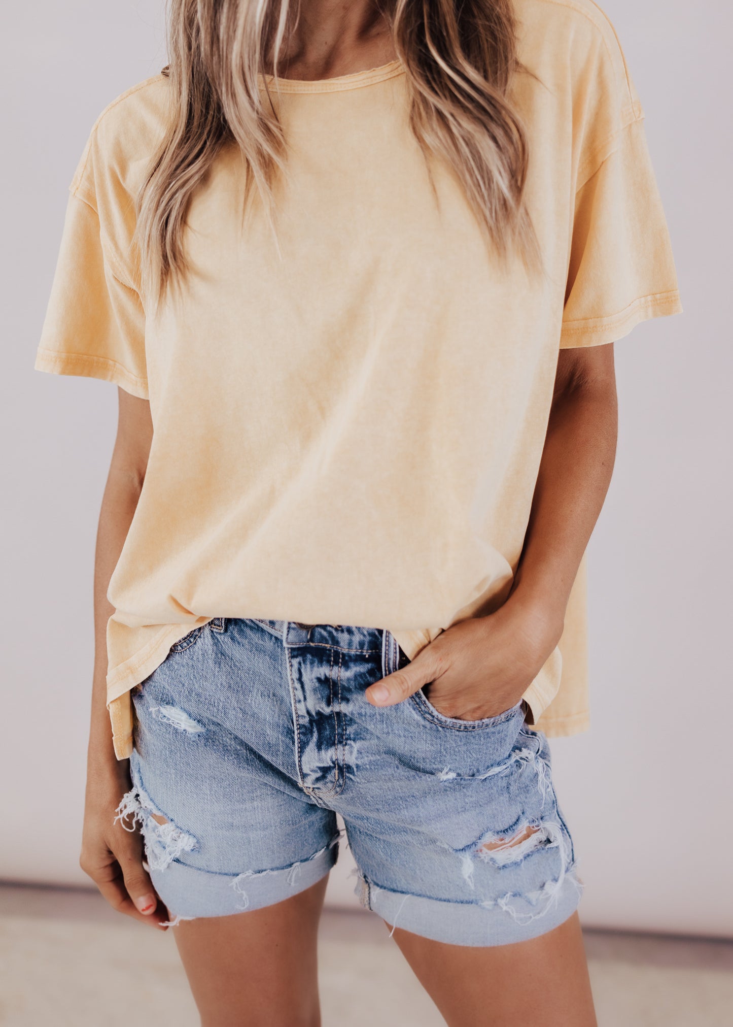 Randi Boxy Top *MINERAL YELLOW