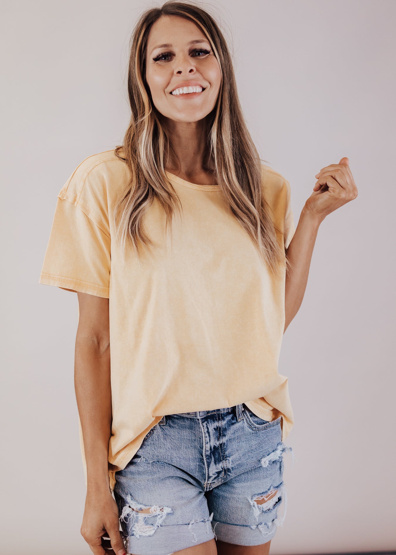 Randi Boxy Top *MINERAL YELLOW