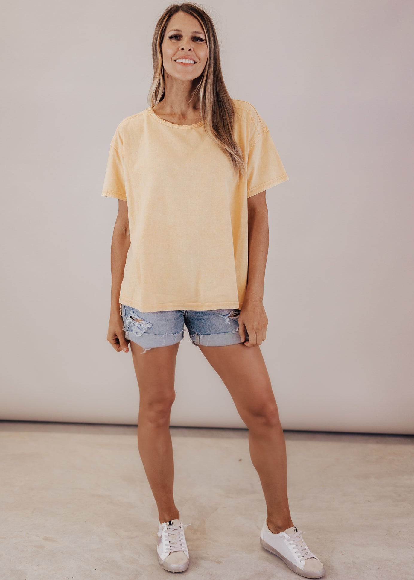 Randi Boxy Top *MINERAL YELLOW