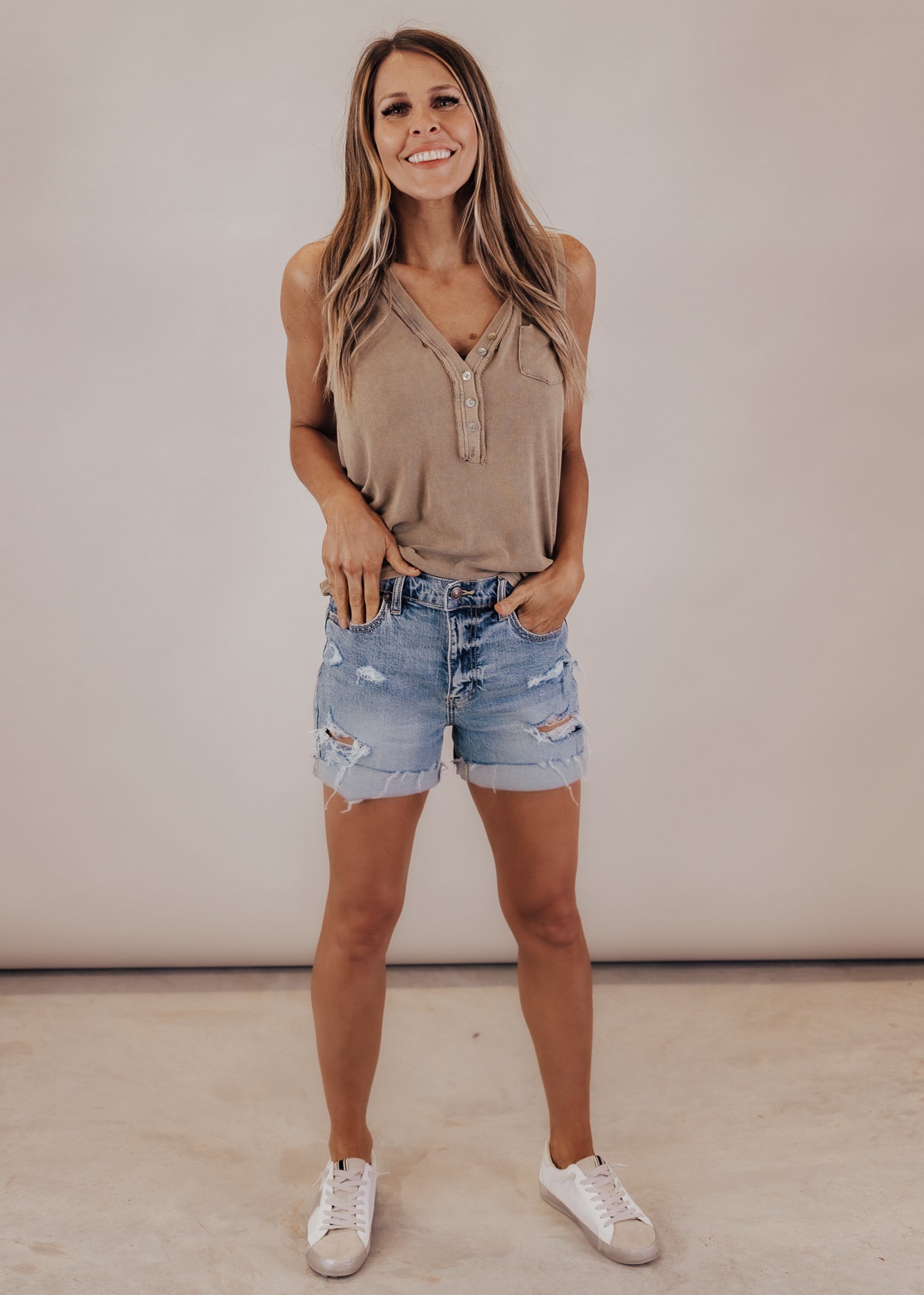 Bryan Top *OLIVE/TAUPE