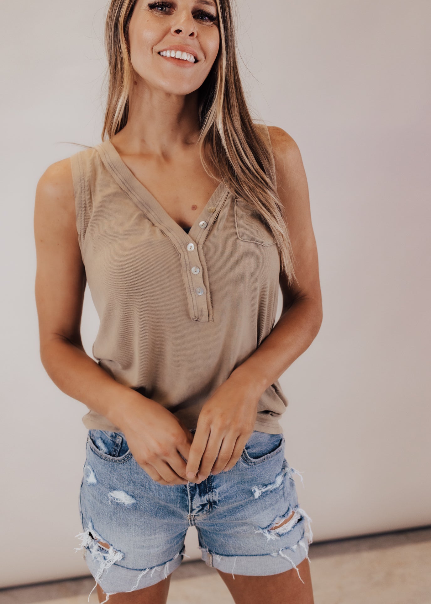 Bryan Top *OLIVE/TAUPE