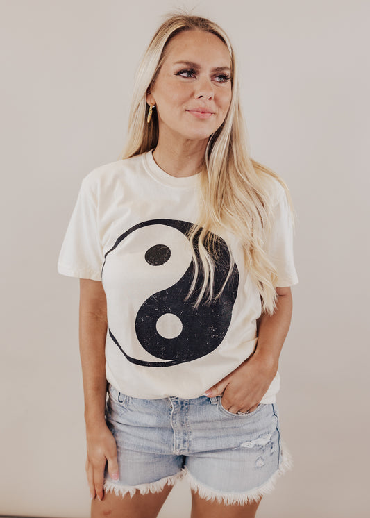 PRE-ORDER: Yin Yang Tee *Ivory (S-3X)