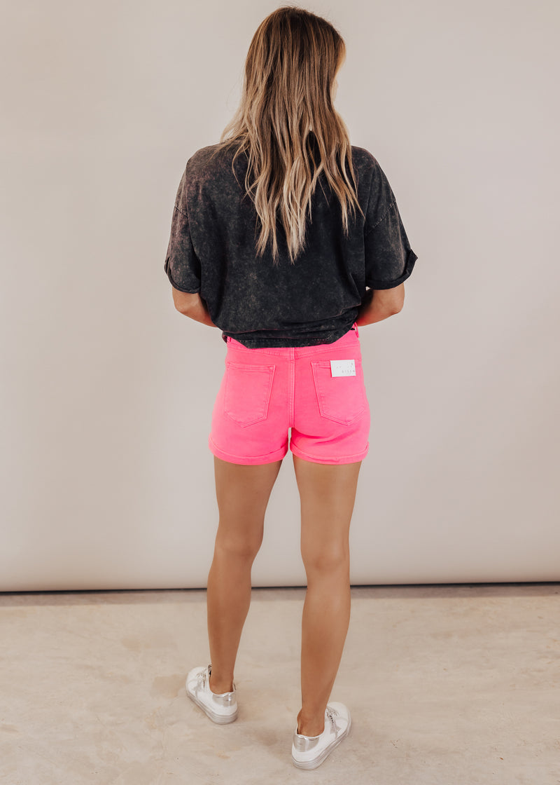 1X: Risen Neon Pink Shorts (S-3X)