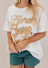 Oversized Here Comes The Sun Top (XL-3X) *WHITE